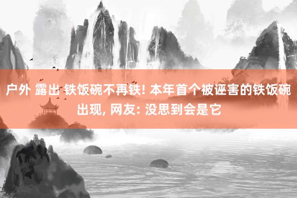 户外 露出 铁饭碗不再铁! 本年首个被诬害的铁饭碗出现， 网友: 没思到会是它